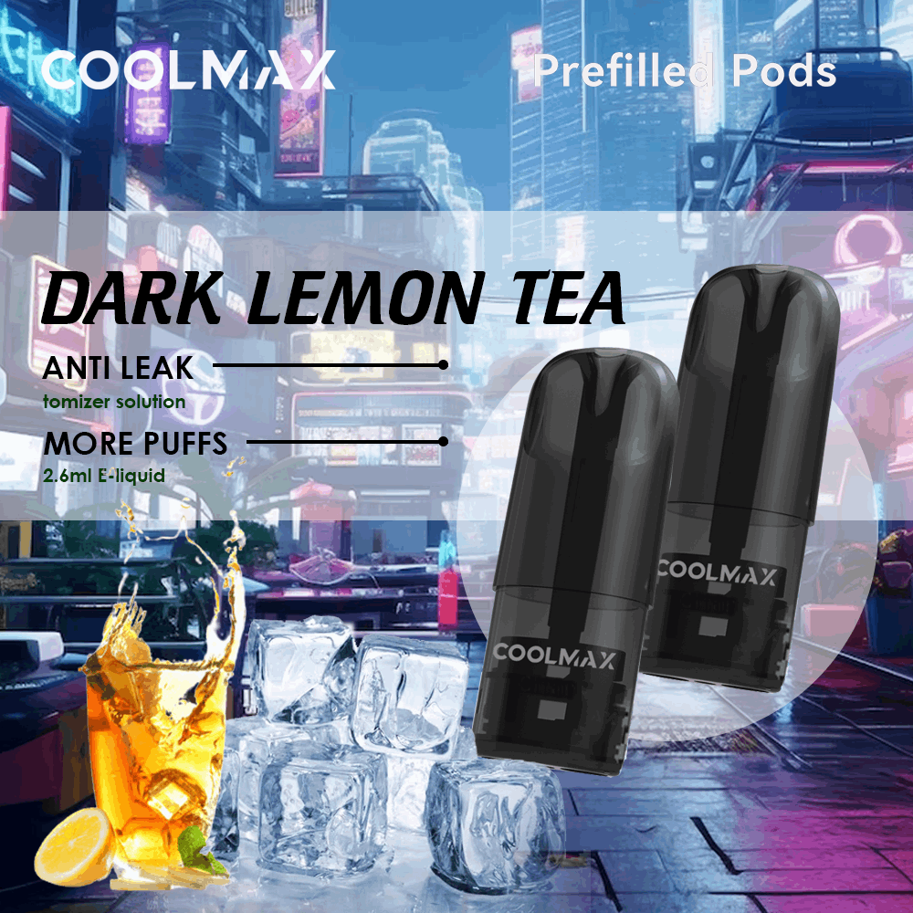 COOLMAX Prefilled Pods - Dark Lemon Tea