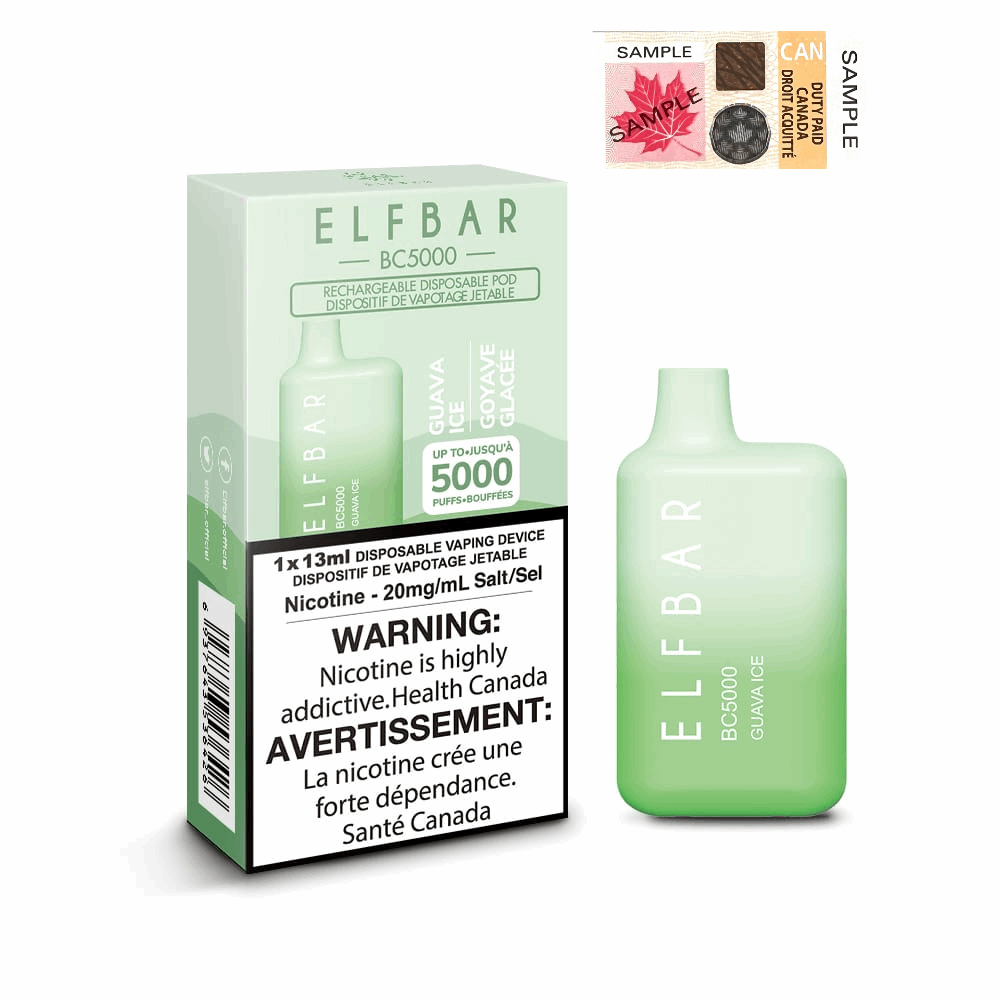 Elfbar BC5000 Disposable Vape Pen - Guava Ice