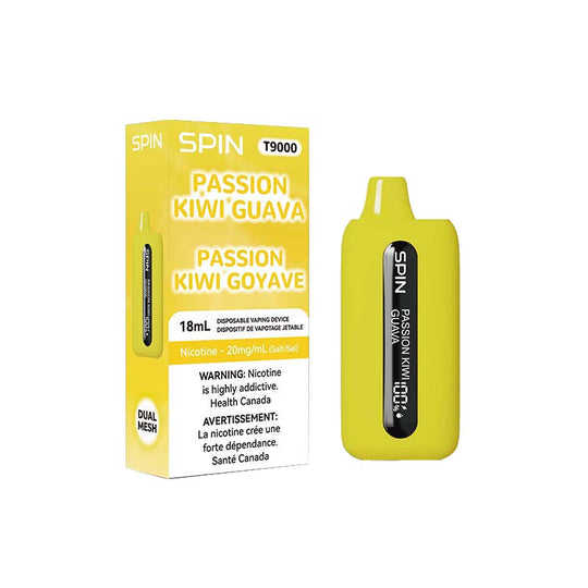 SPIN 9K Rechargeable Disposable Vape - Passion Kiwi Guava