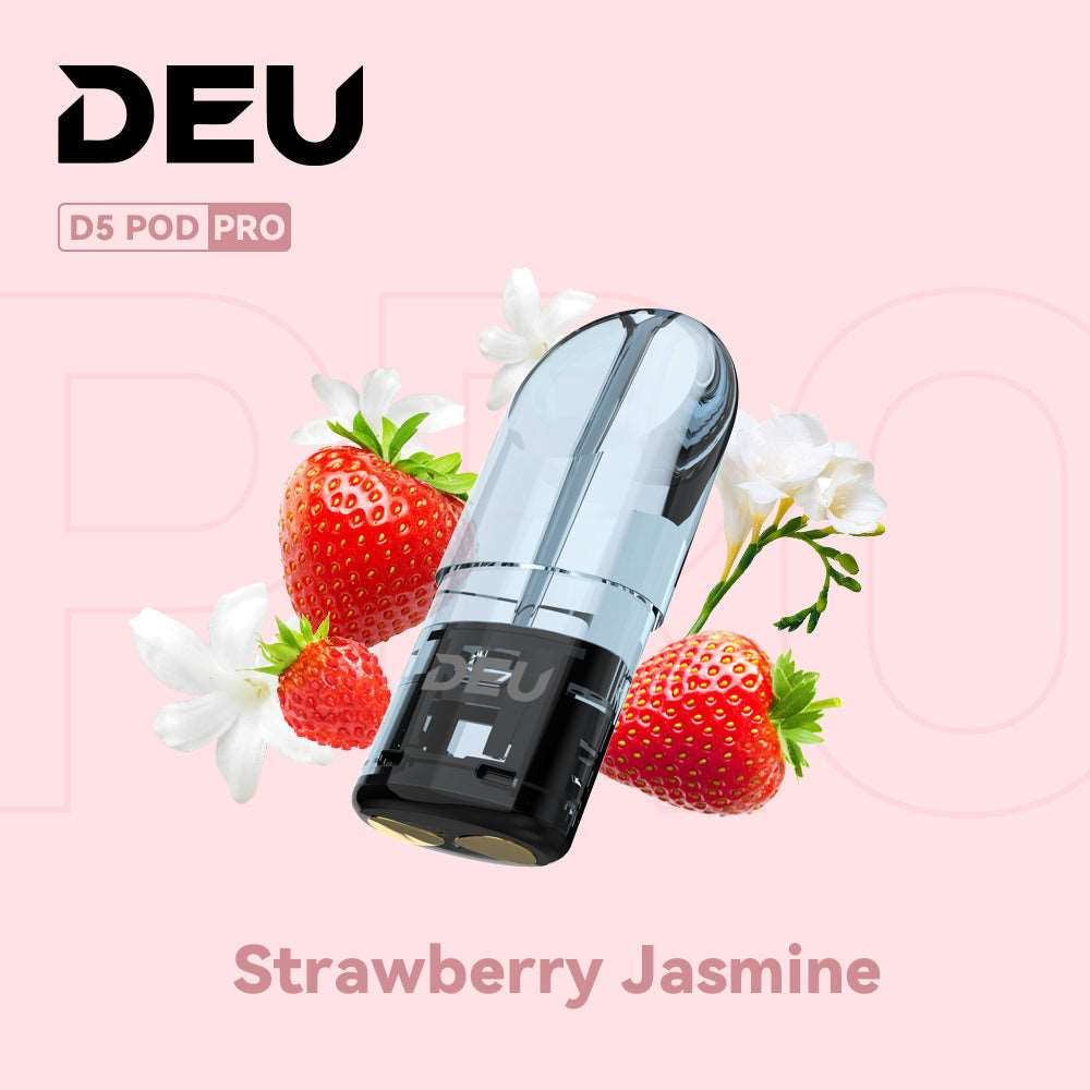 DEU D5 Pro Pods - Compatible Relx Infinity 2nd Strawberry Jasmine Tea