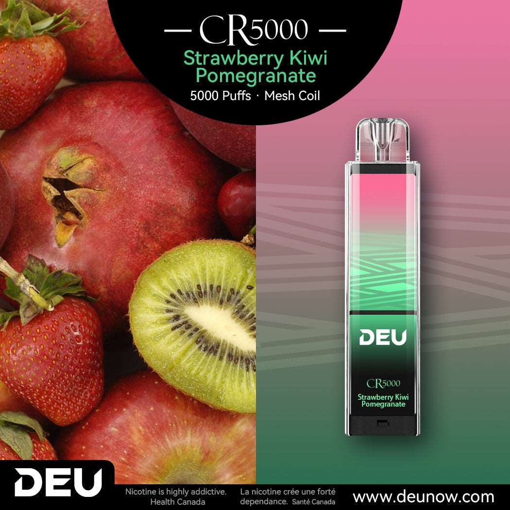 DEU CR5000 Disposable Vape - Strawberry Kiwi Pomegranate