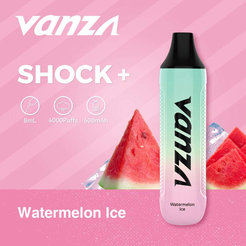 Vanza Shock+ 4000Puffs Disposable Vape - watermelon ice