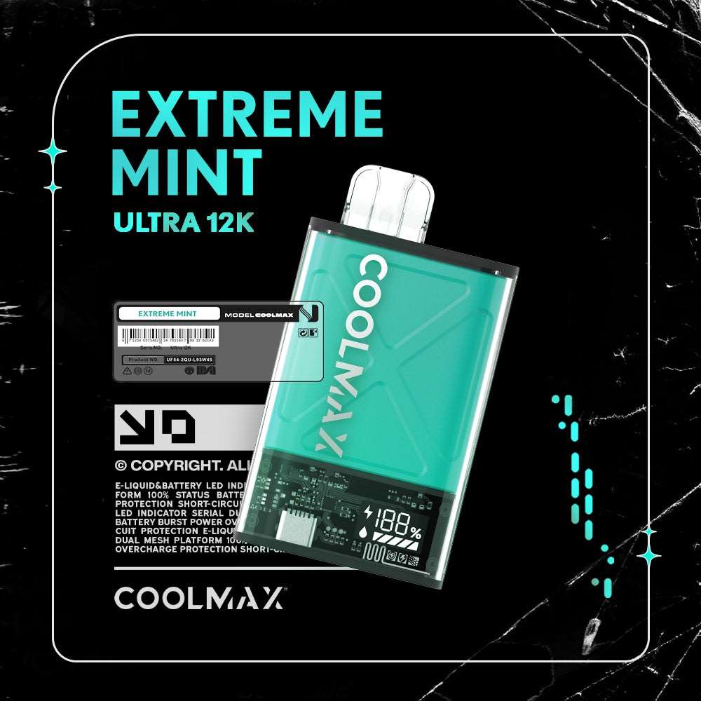 CoolMax Ultra 12K - Extra Large Puffs Rechargeable Disposable